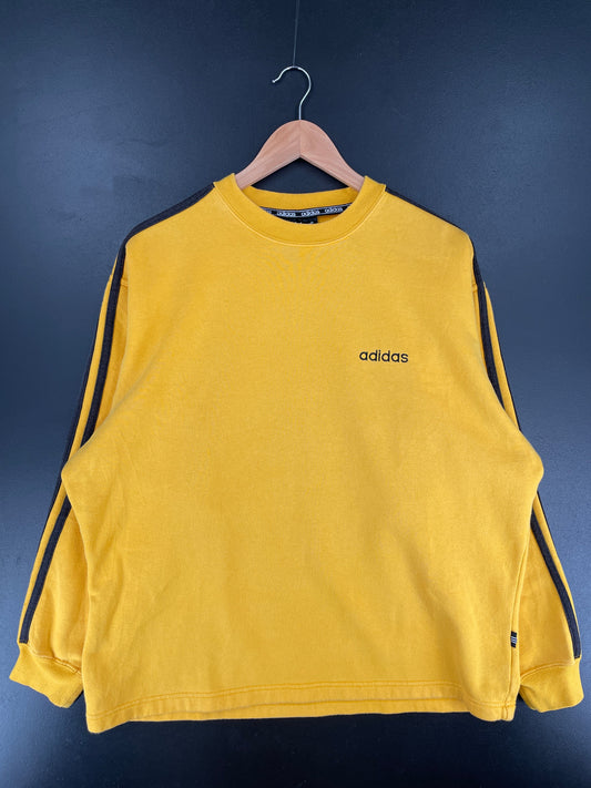.90's EURO ADIDAS Size M Vintage Sweat-shirt / F4736S