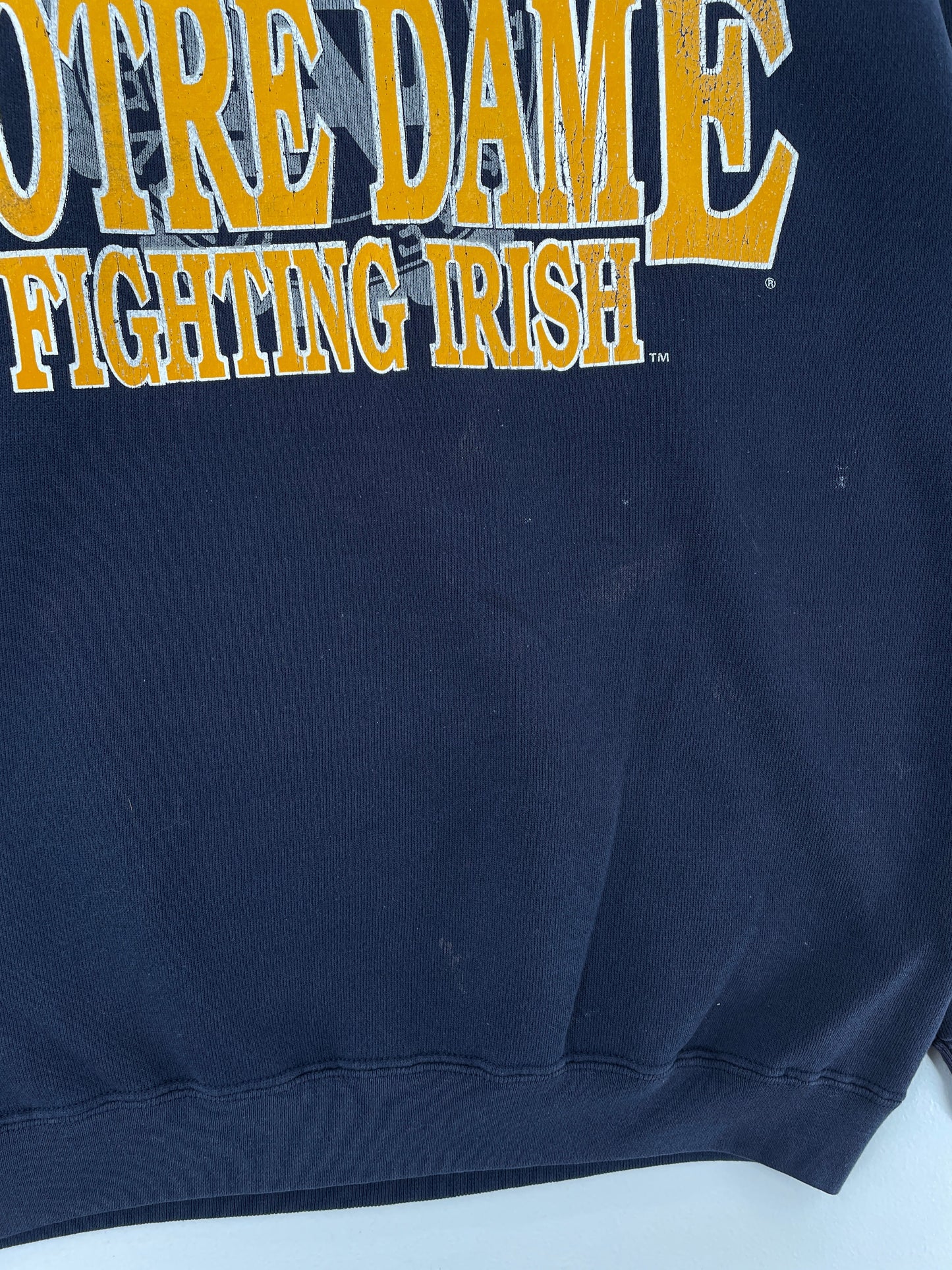 90's NOTRE DAME Made in USA Size M Vintage College Sweat-Shirt / G2942S