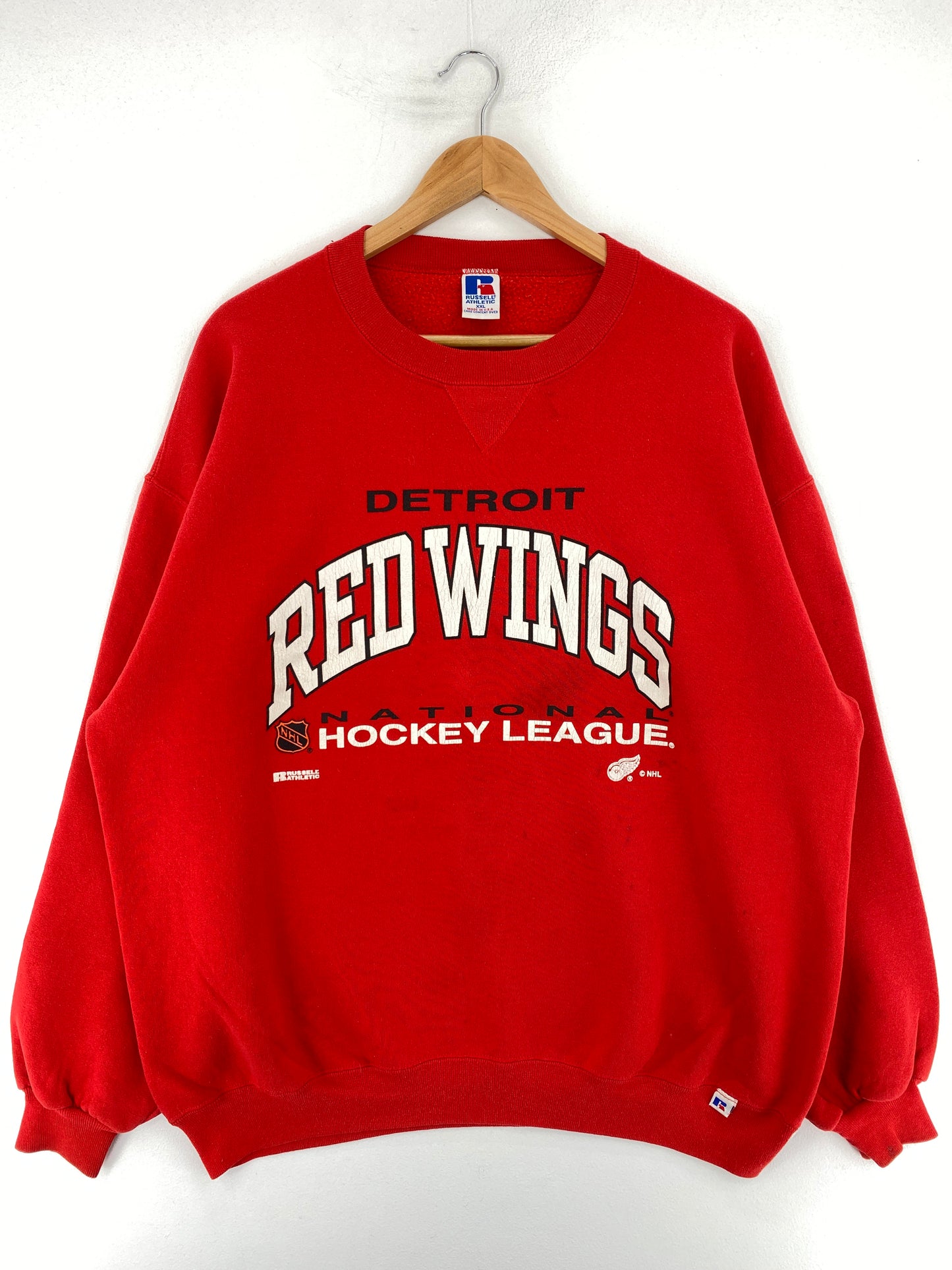 90’s RUSSELL x DETROIT RED WINGS Made in USA Size XXL NHL Sweat-Shirt / E8329S