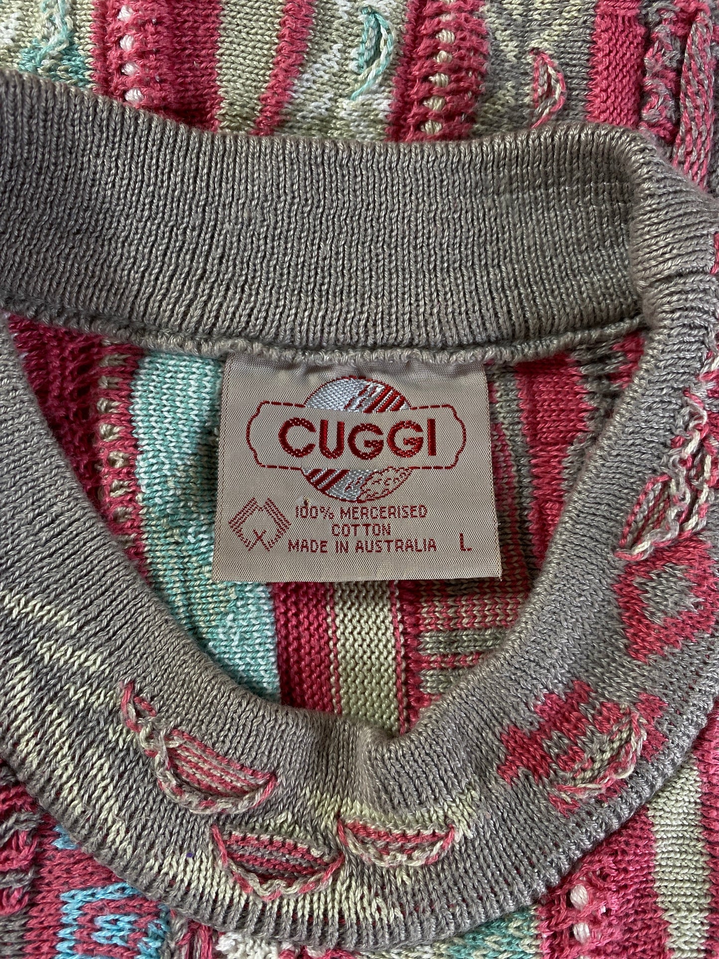 80’s COOGI Size L Knit Sweater / F2141K