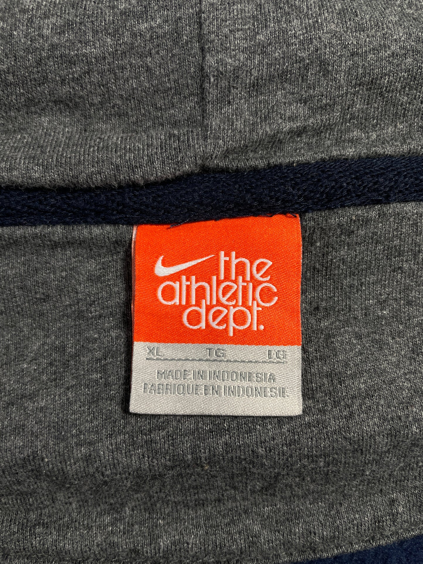Vintage NIKE MINI SWOOSH Size XL Hoodie Zip-up Sweat-shirt / G1934S