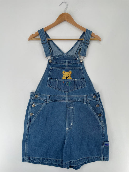 00' DISNEY WINNIE THE POOH Size M Vintage Denim Overall / E7843P