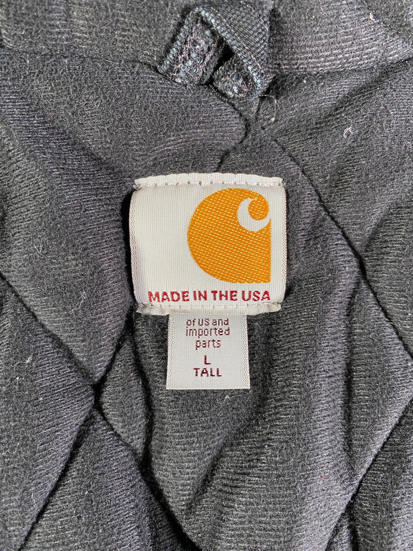 90's CARHARTT Made in USA Size L Zip-Up Duck Jacket / F5782J