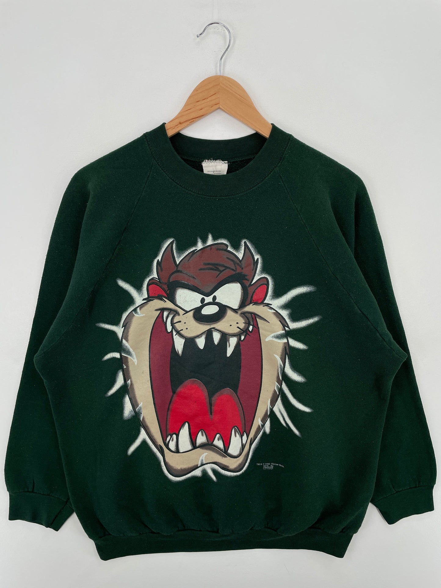 .1995 LOONEY TUNES TAZ Made in USA Size XL Vintage Sweat-shirt / E7962S