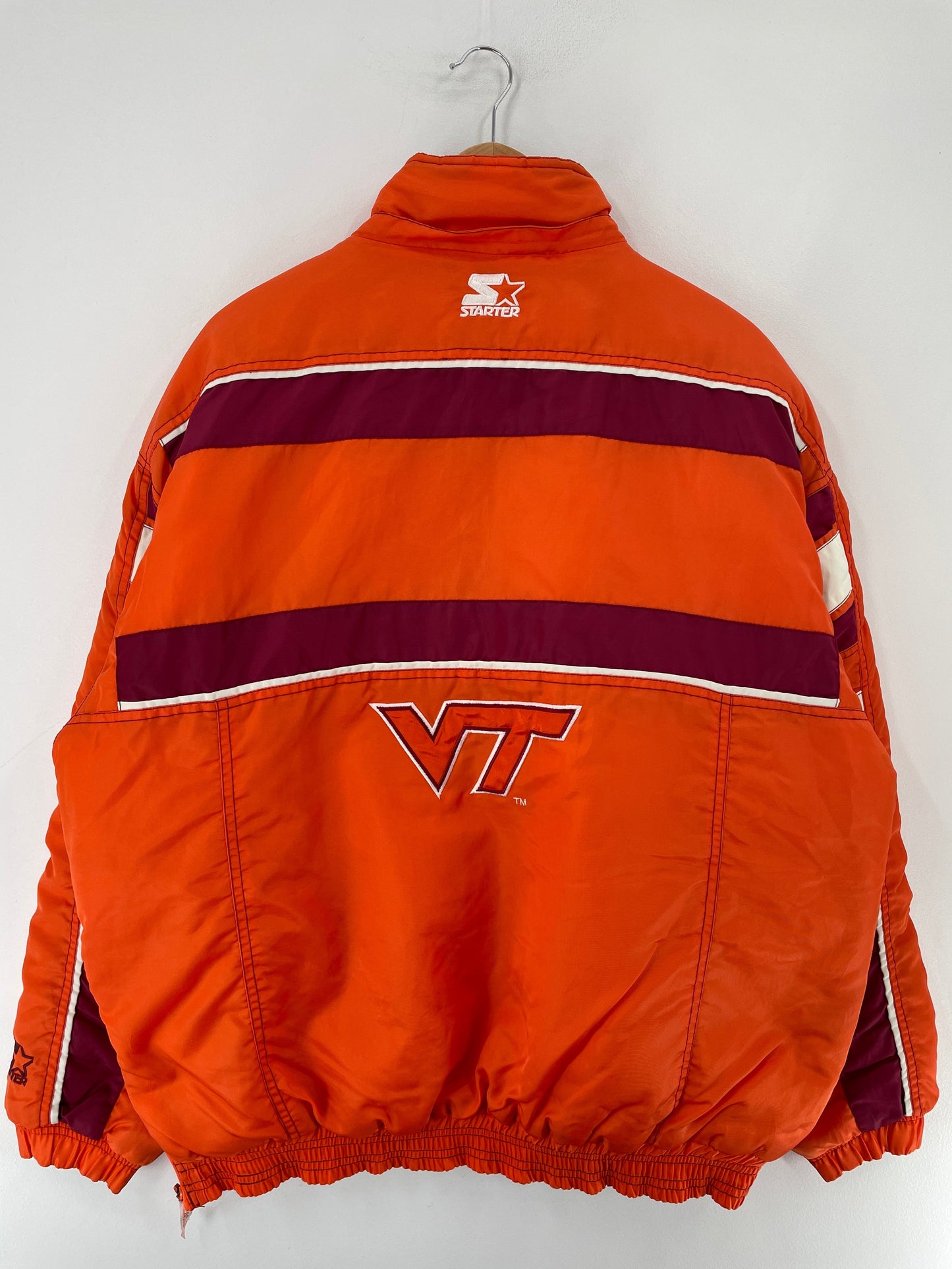 90’s STARTER x VIRGINIA TECH Size XL Vintage College Padded Nylon Jacket / G5977N