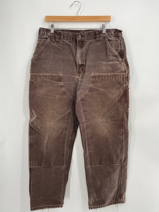 Vintage CARHARTT Size W36xL29.5 Double Knee Pants / F325P