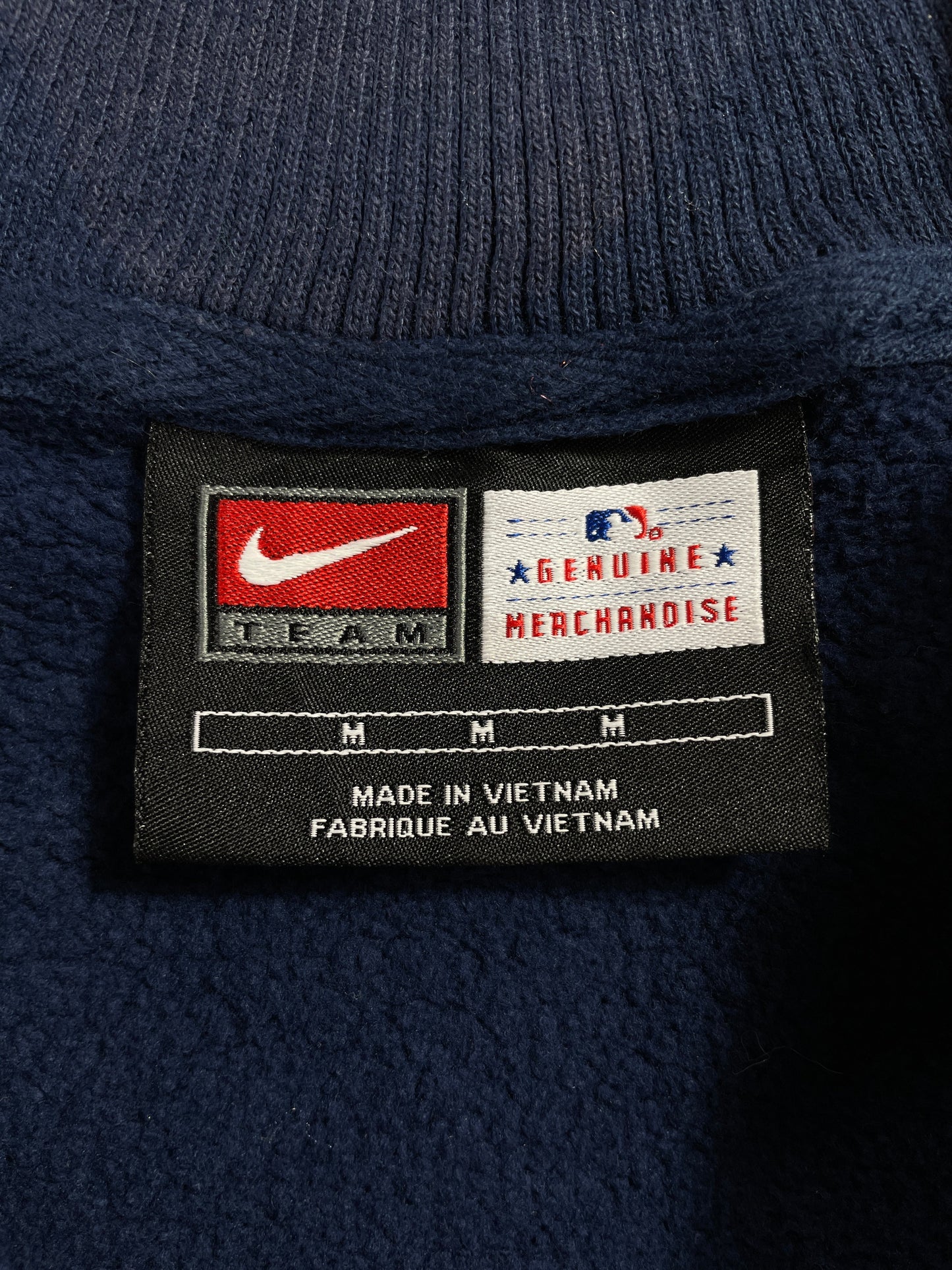 .00' NIKE x CHICAGO CUBS Size M Vintage MLB Half Zip Sweat-Shirt / F4446S