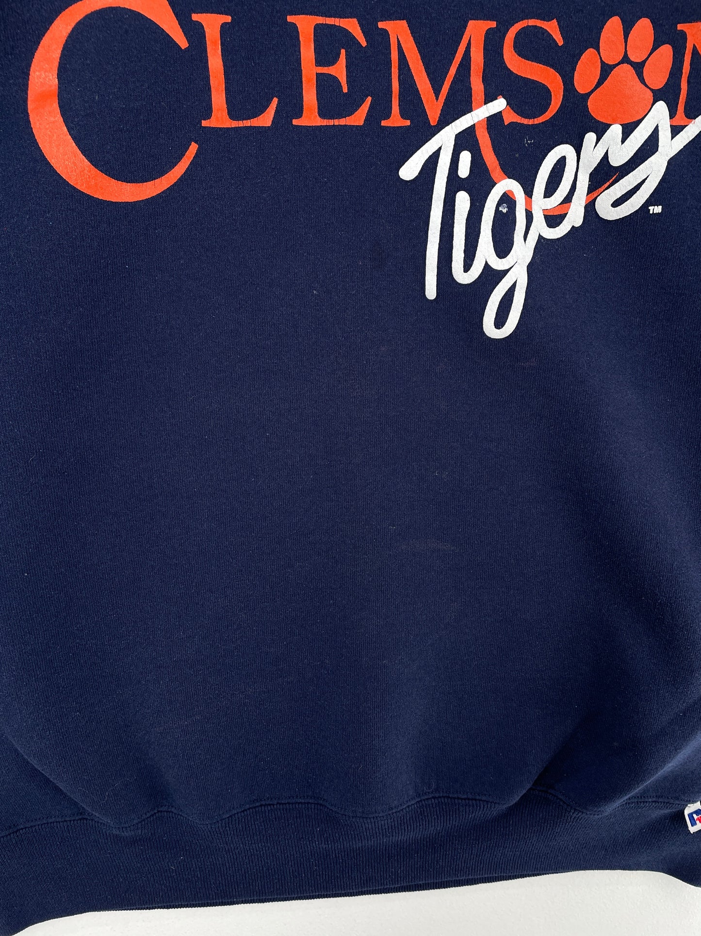 90's RUSSELL x CLEMSON TIGERS Made in USA Size L Vintage College Sweat-shirt / G2295S