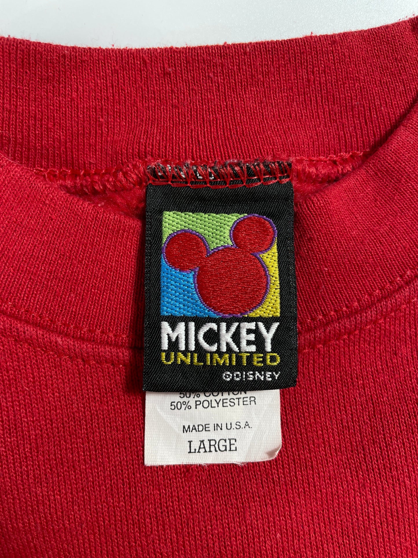 90's DISNEY MICKEY Made in USA Size L Vintage Sweat-shirt / G4935S