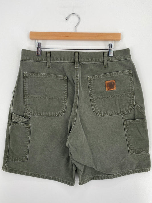 .Vintage CARHARTT Size W33xL8 Duck Shorts / F9879P