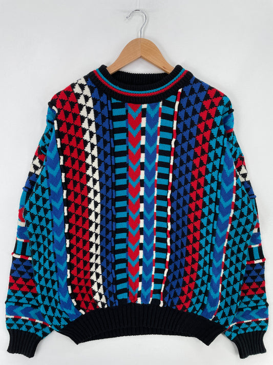 Vintage COOGI Style Size L Acrylic Knit Sweater / F2144K