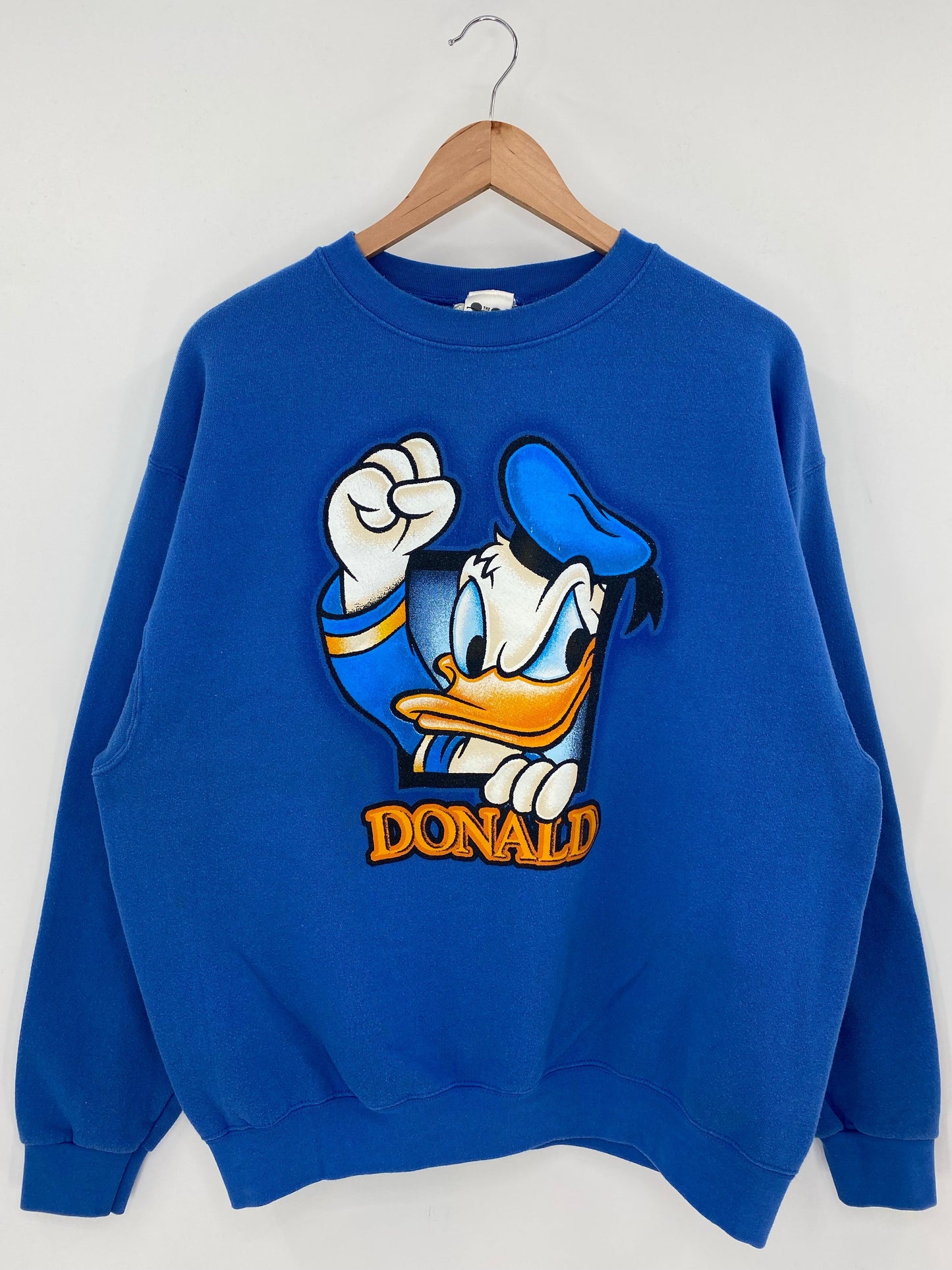 00' DISNEY DONALD Made in USA Size L Vintage Sweat-shirt / F3051S