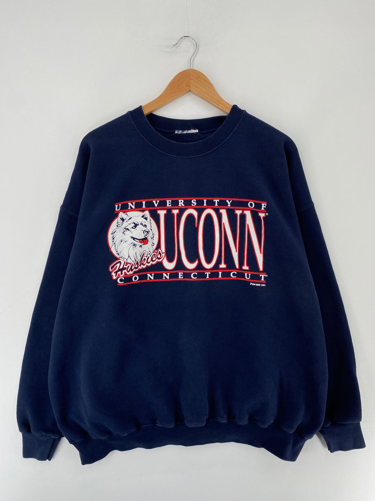 90’s UCONN (No tag) Approx. Size XL Vintage College Sweat-shirt / E7532S