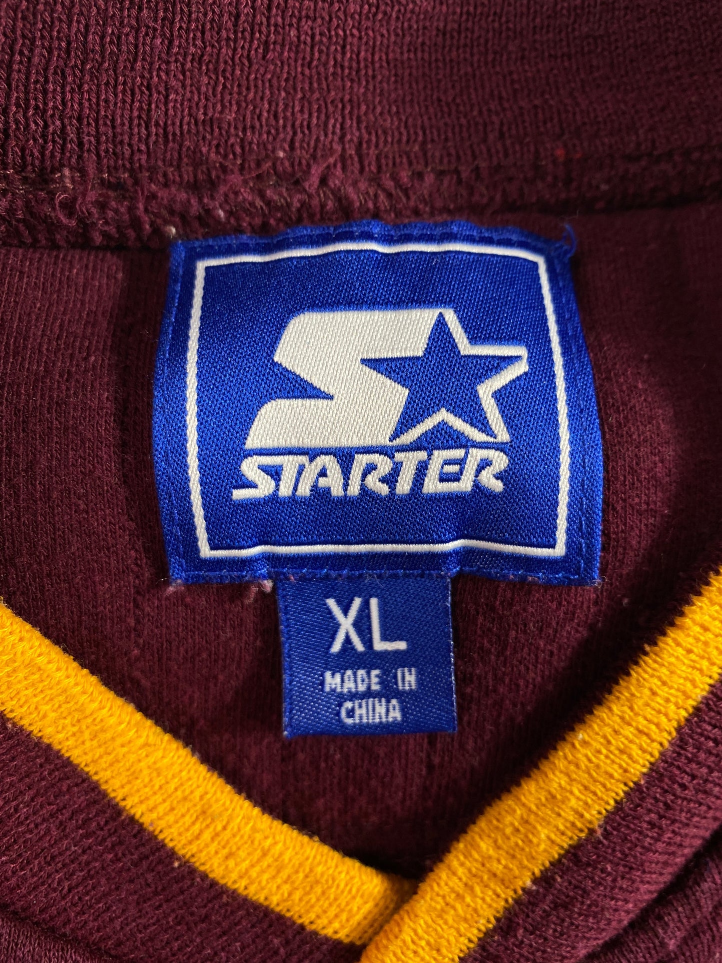 DAMAGED 90's STARTER x MINNESOTA Size XL Vintage College Sweat-Shirt / G5936S