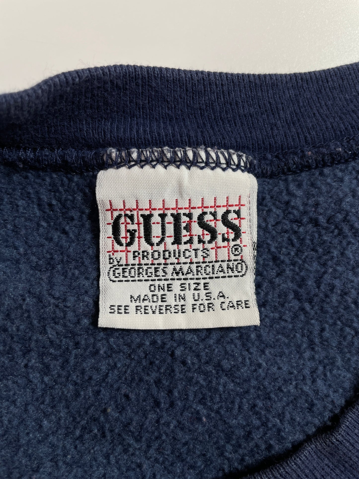 90's GUESS Made in USA Size Approx.L Vintage Sweat-Shirt / G7089S