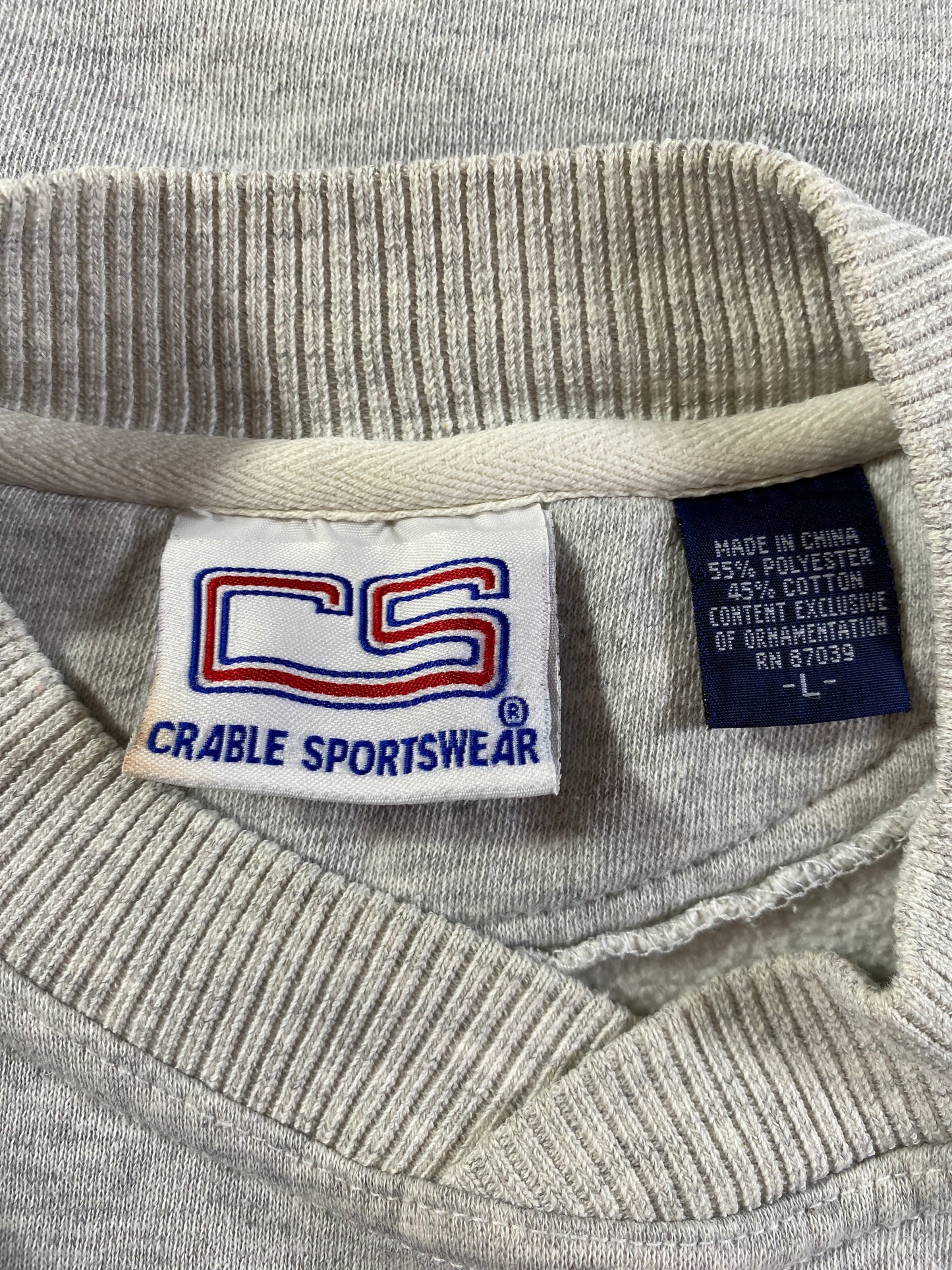 90’s WISCONSIN Size L Vintage College Sweat-shirt / E7482S