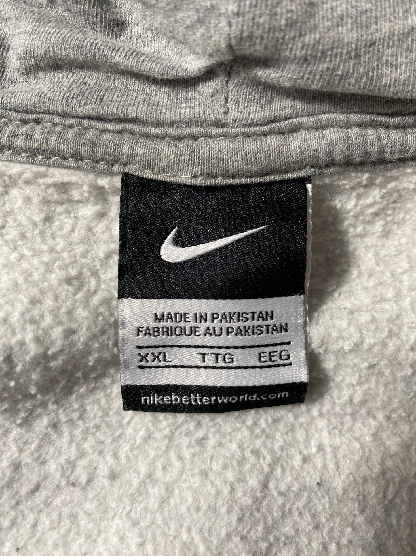 00' NIKE MINI SWOOSH Size XXL Vintage Zip Up Hoodie Sweat-shirt / F14S