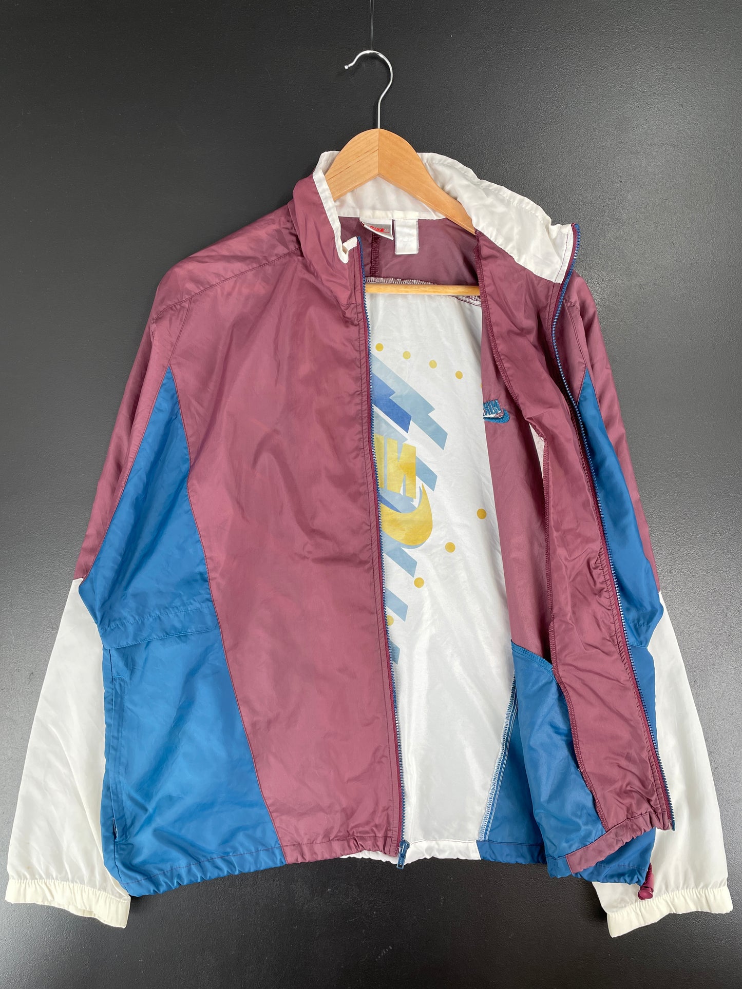 90's NIKE Silver Tag Size L Vintage Nylon Jacket / E7007N