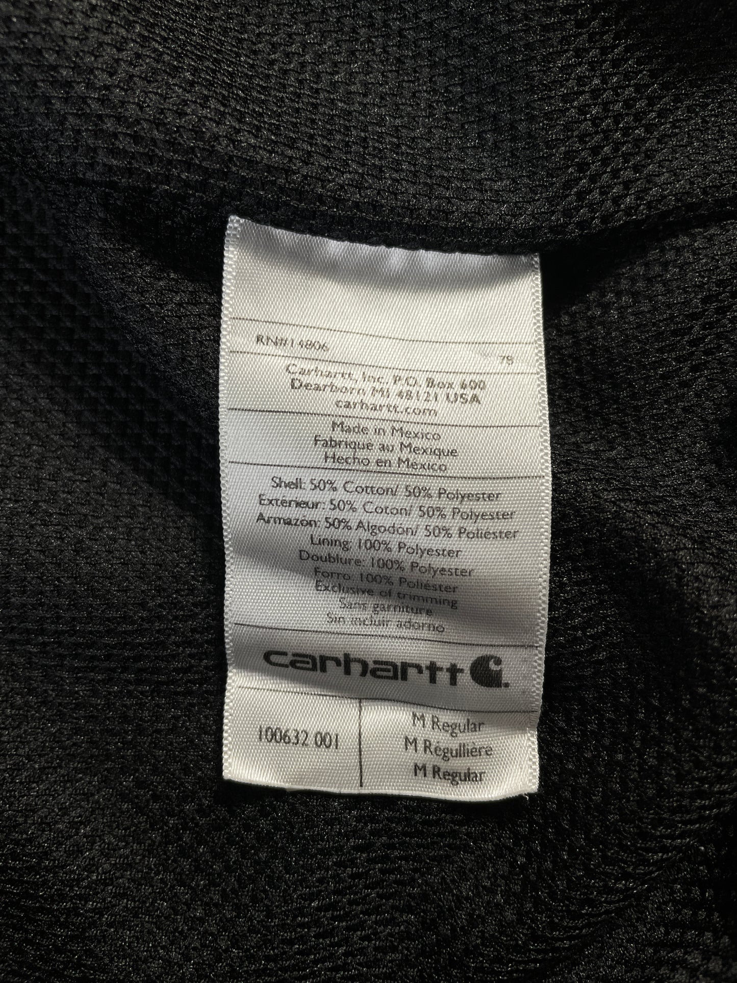 Vintage CARHARTT Size M Zip Up Hoodie Sweat-Shirt / F222S