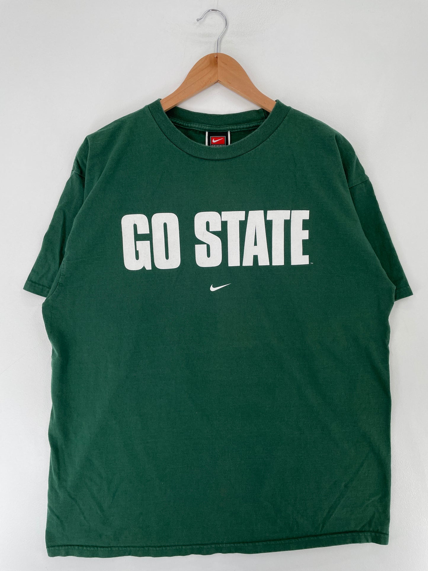 00' NIKE x MICHIGAN Size L Vintage College T-shirt / E7982T