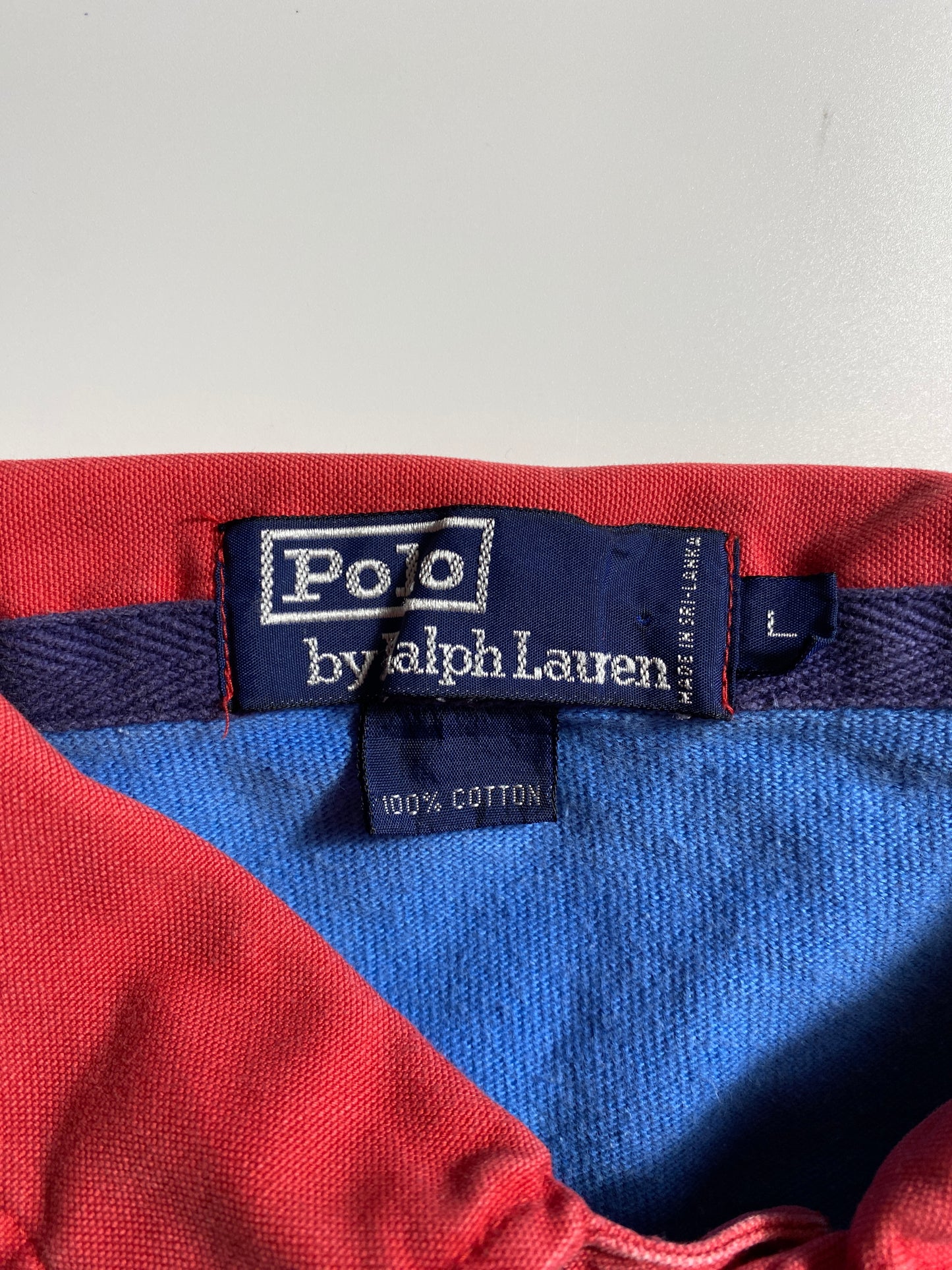 90's POLO RALPH LAUREN Size L Vintage Rugby-Shirt / E9158R