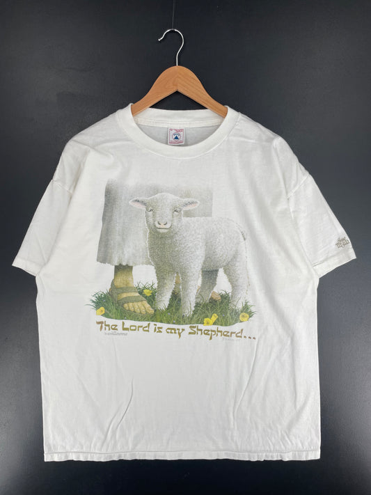 1993 THE LORD IS MY SHEPHERD Size XL Vintage T-shirt / E8576T