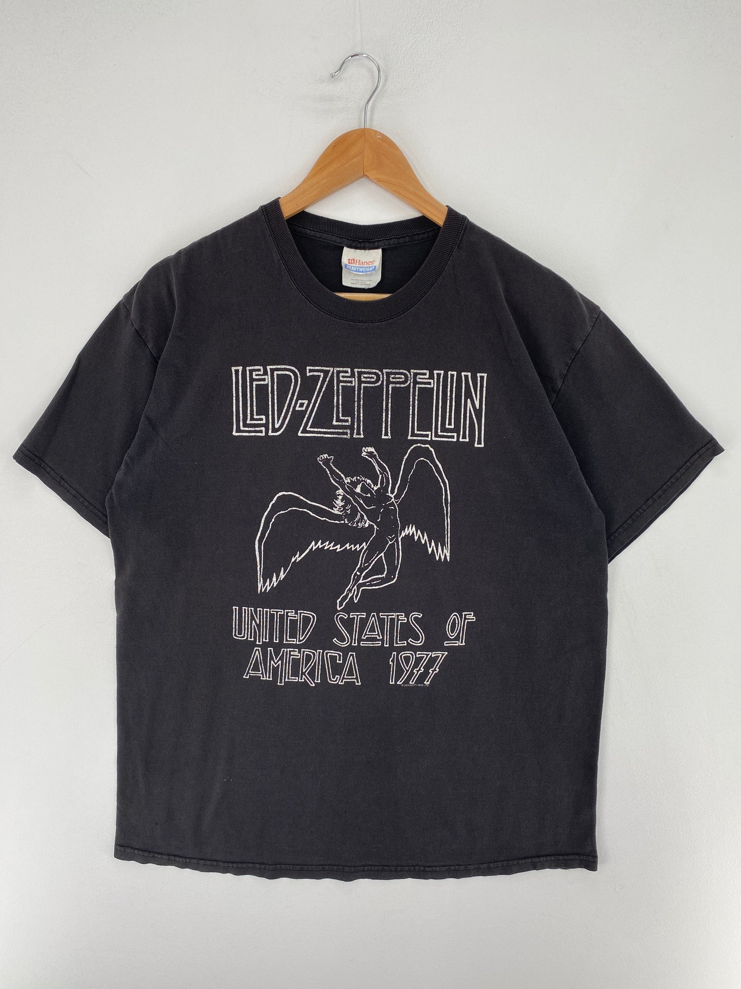 00’ LED-ZEPPELIN Size L Vintage Music T-Shirt  / E9807T