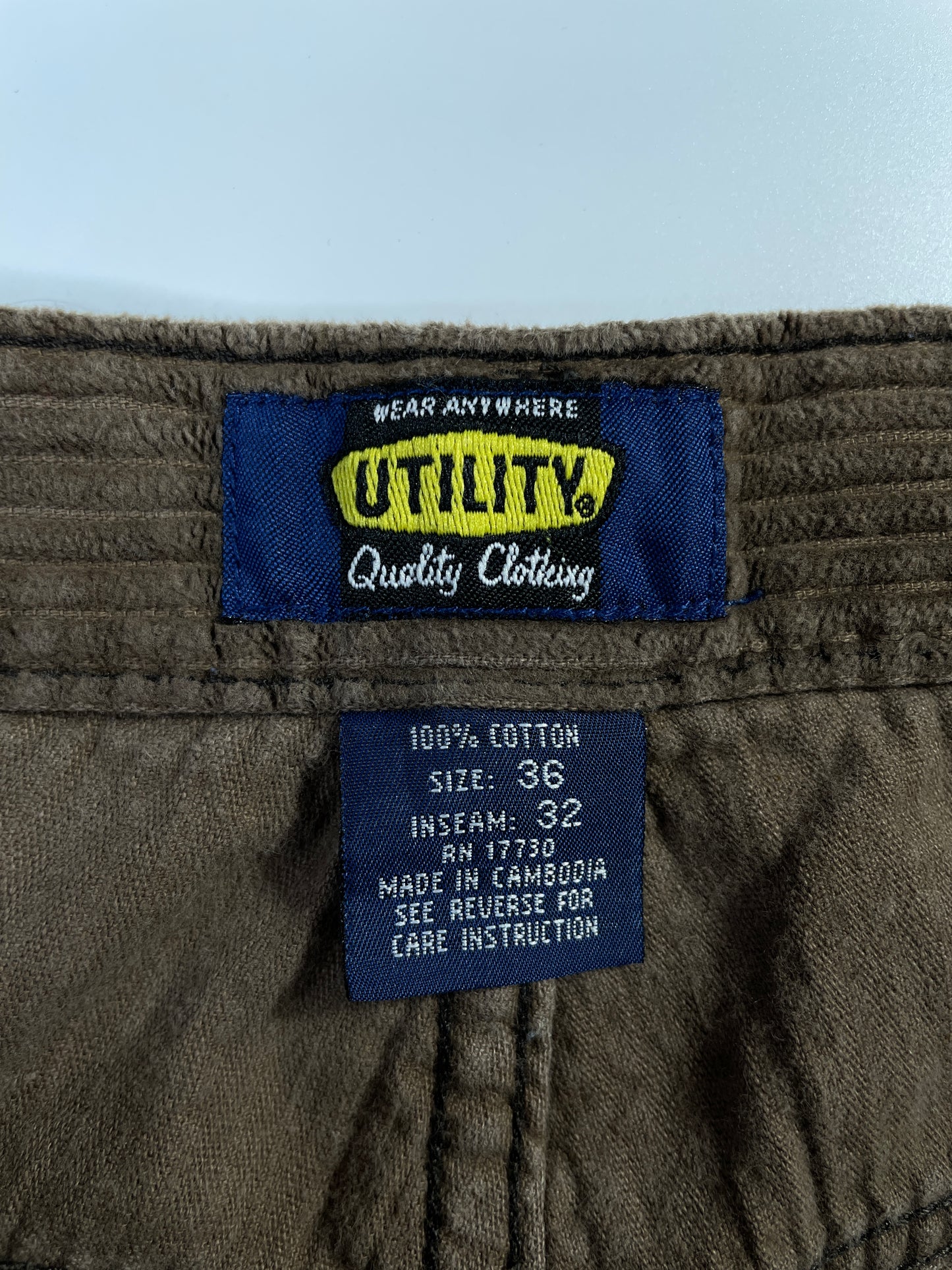 90’s UTILITY Size W34xL30 Corduroy Pants / E7132P