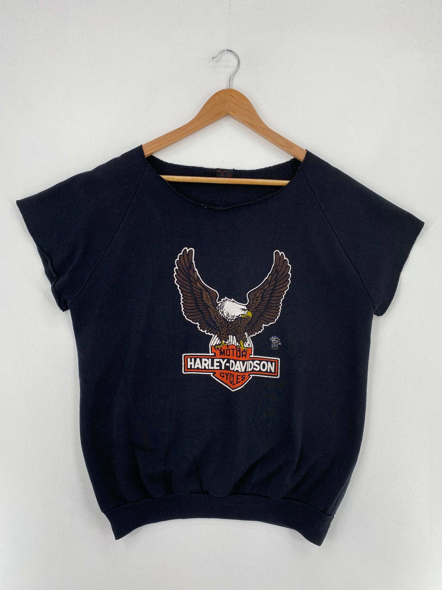 .80’s HARLEY DAVIDSON Made in USA Size Ladies XL Vintage Sweat-Shirt / G3122T