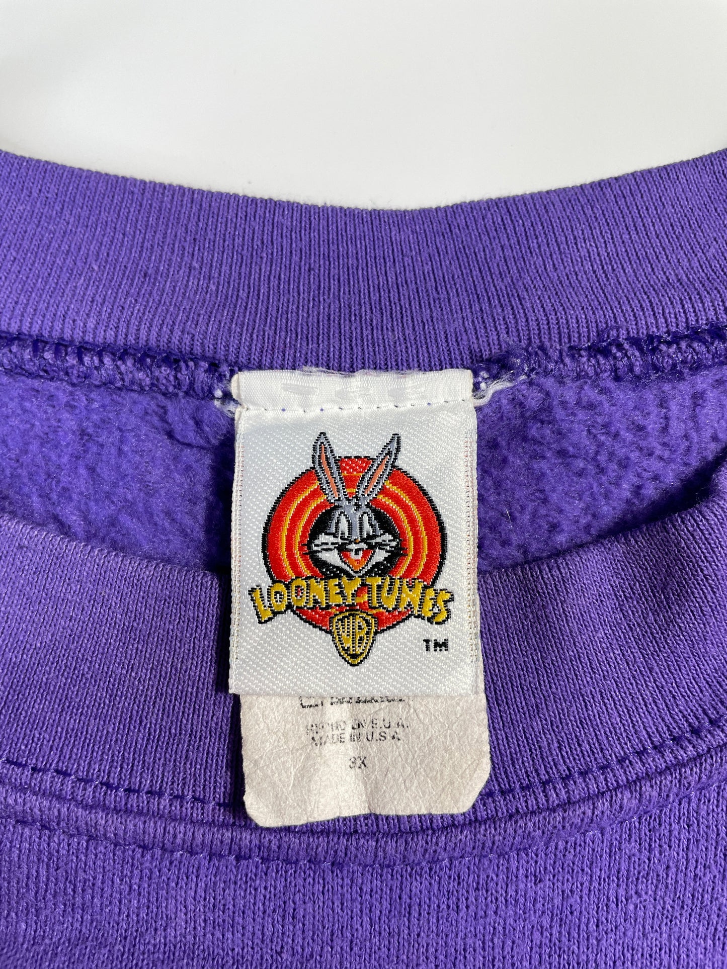 1998 LOONEY TUNES TWEETY Made in USA Size XXXL Vintage Sweat-shirt / G4798S
