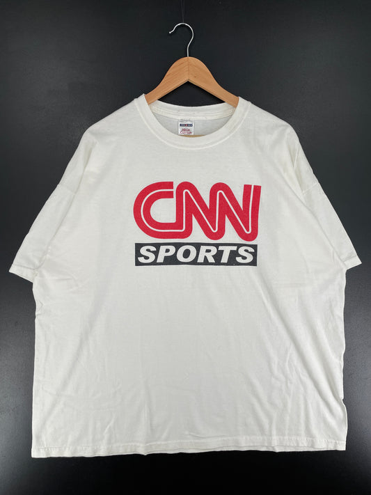 .Vintage CNN SPORTS Size XXL Vintage T-shirt / F97T