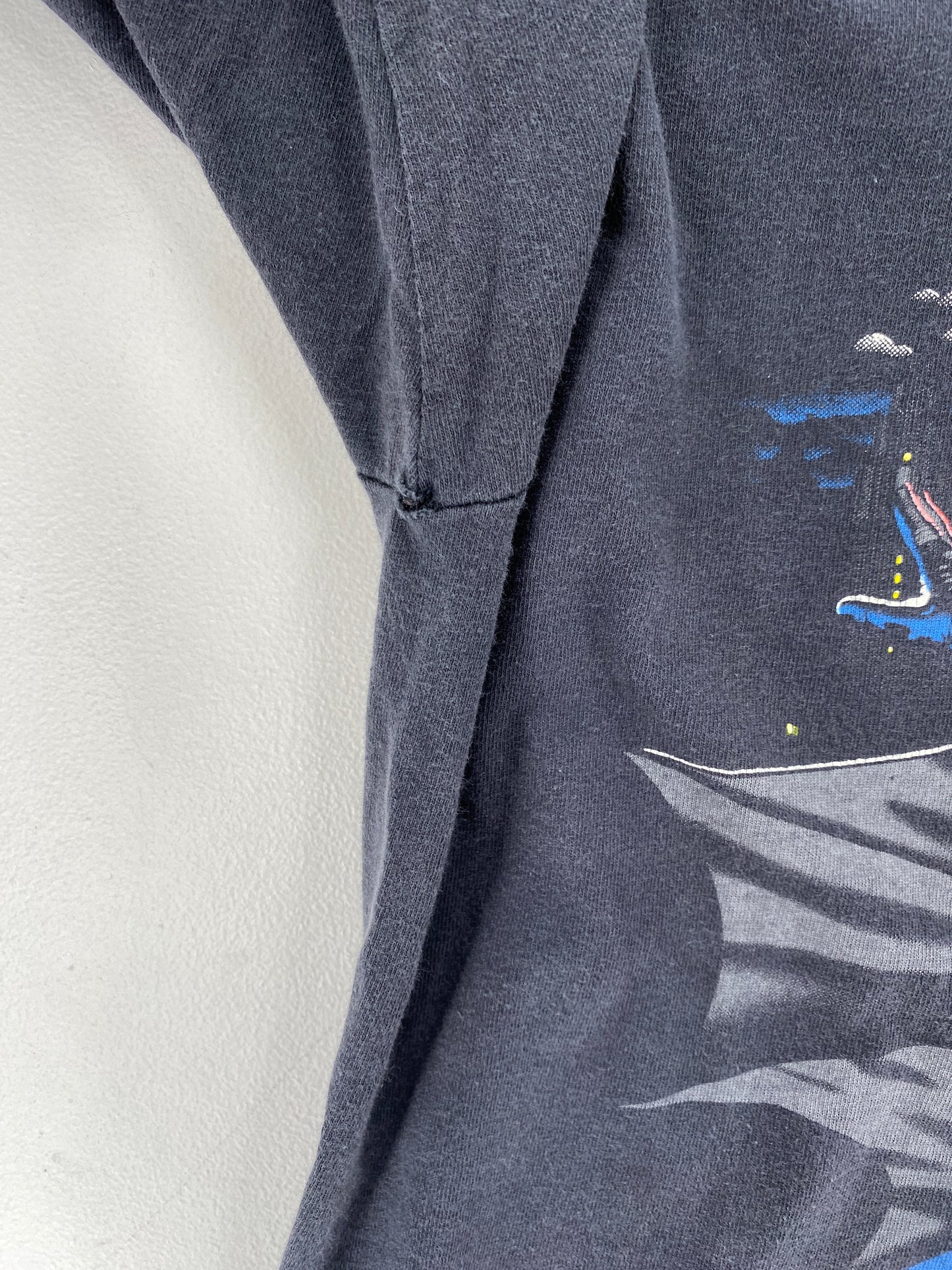 1991 BATMAN MARVEL Size No Tag (Approx.L) Vintage T-Shirt / E8746T