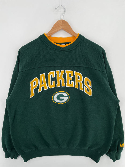 00’ GREEN BAY PACKERS Size M Vintage NFL Sweat-Shirt / F7354S