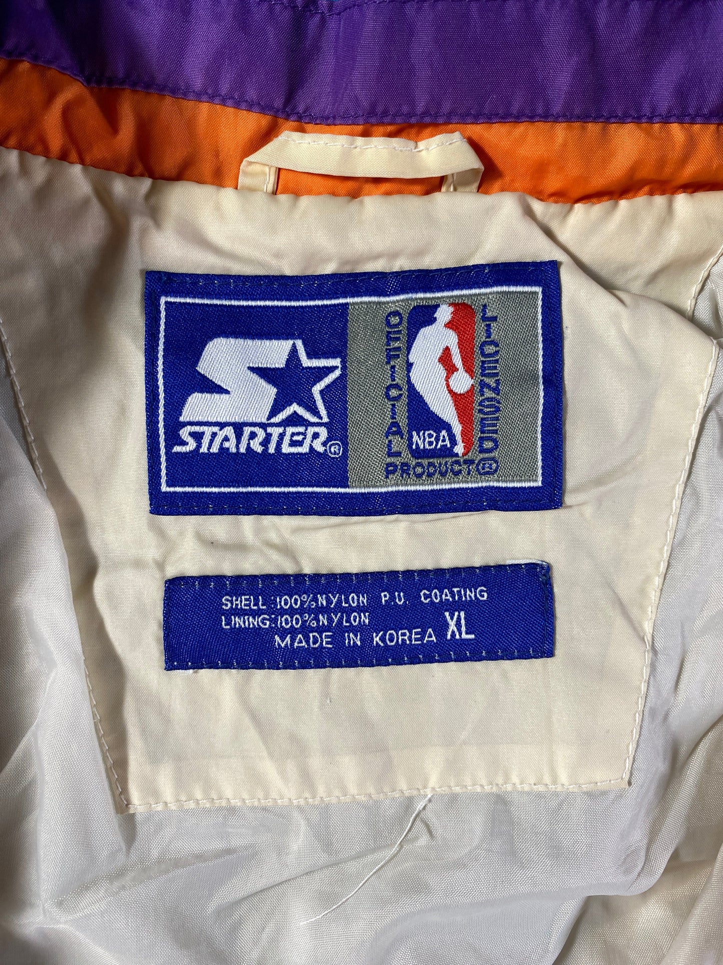 90’s STARTER x CHARLOTTE HORNETS Size XL NBA Nylon Jacket / F4542N