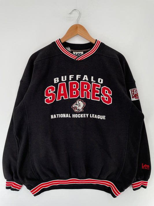 00’ BUFFALO SABRES Size L Vintage NHL Sweat-Shirt / F201S