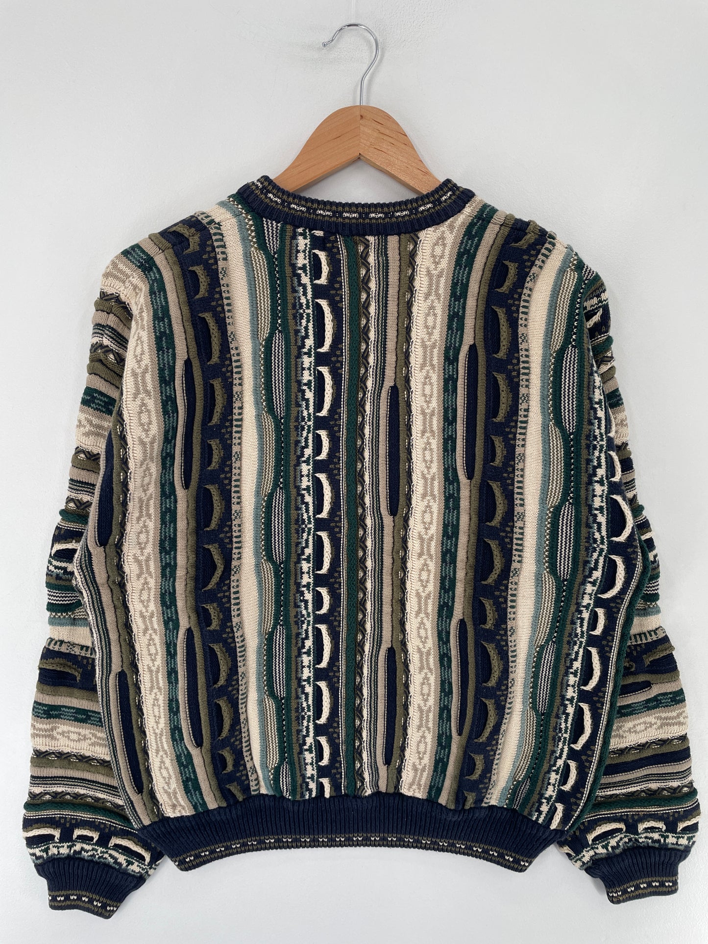 Vintage 3D COOGI-Style Size M Cotton Knit Sweater / E7392K