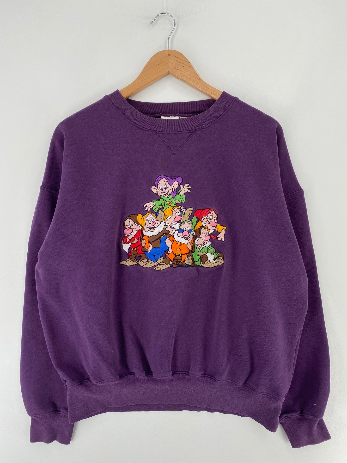 00' DISNEY SEVEN DWARFS Size XL Vintage Sweat-Shirt / F5721S