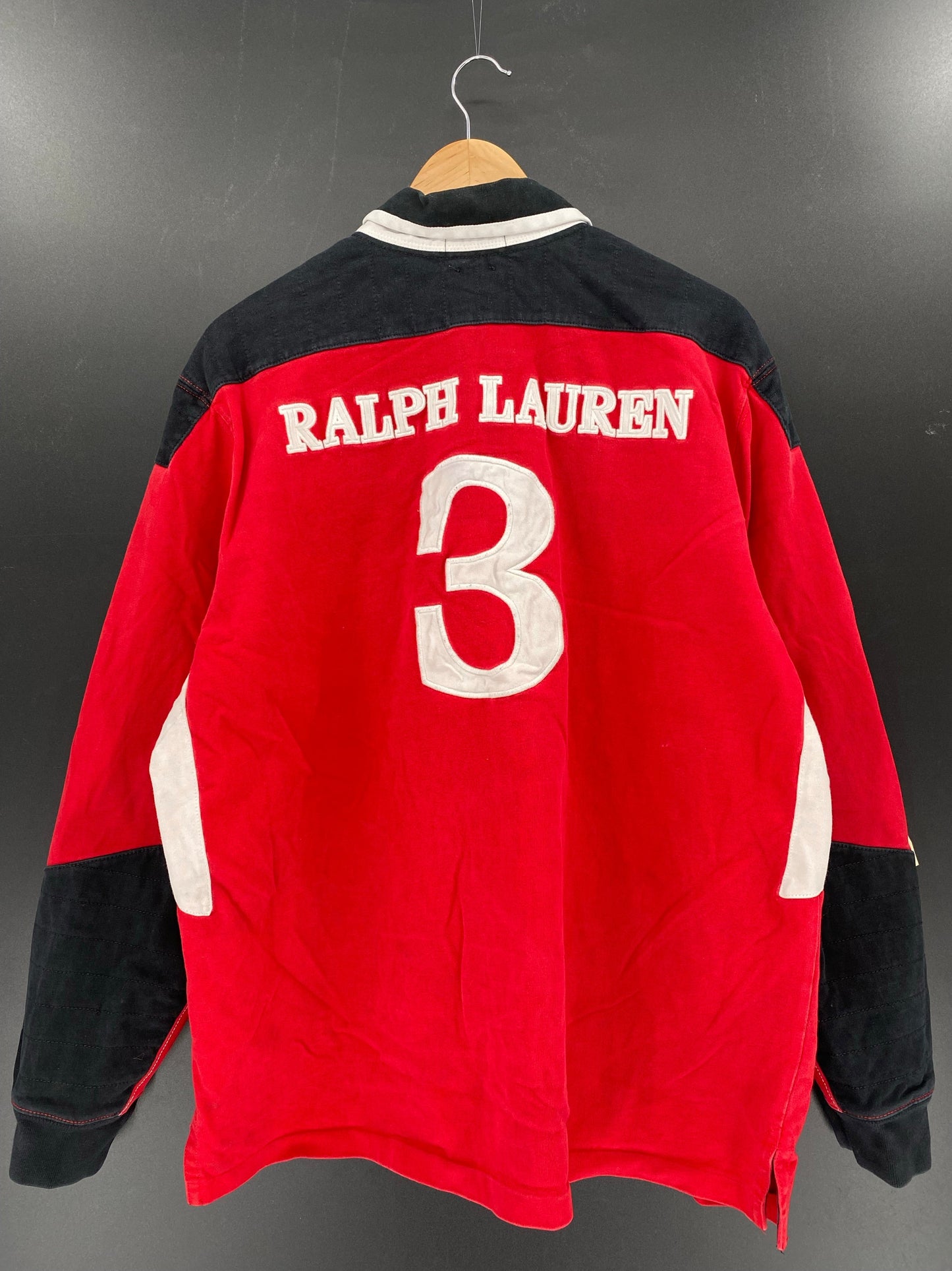 00’ POLO RALPH LAUREN Size XXL Vintage Rugby-shirt / E7611R