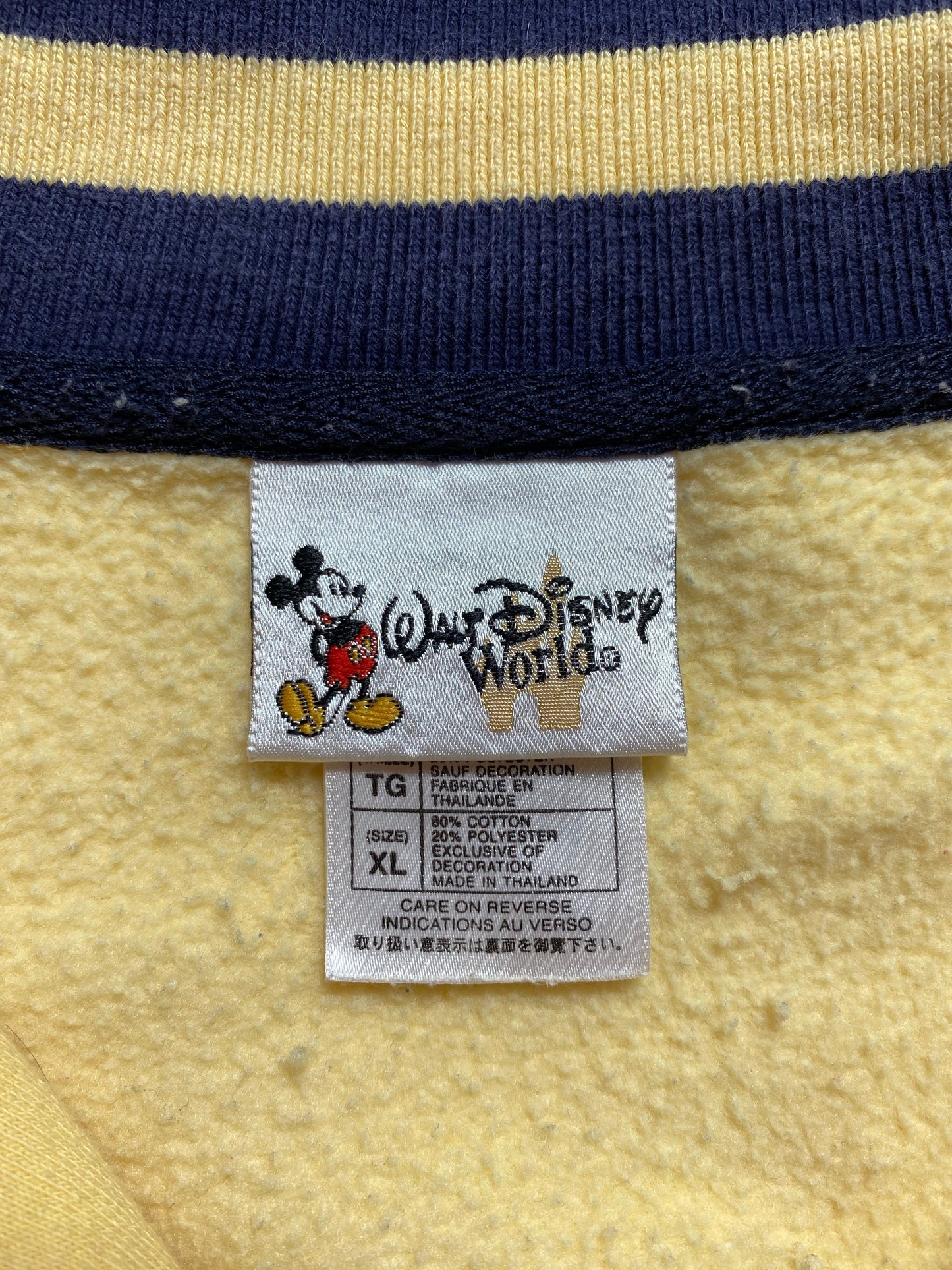 00's DISNEY MINNIE Size XL Vintage Half Zip-up Sweat-shirt / G342S