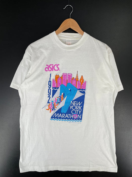 1992 NEW YORK MARATHON Size L Vintage T-Shirt / F5171T