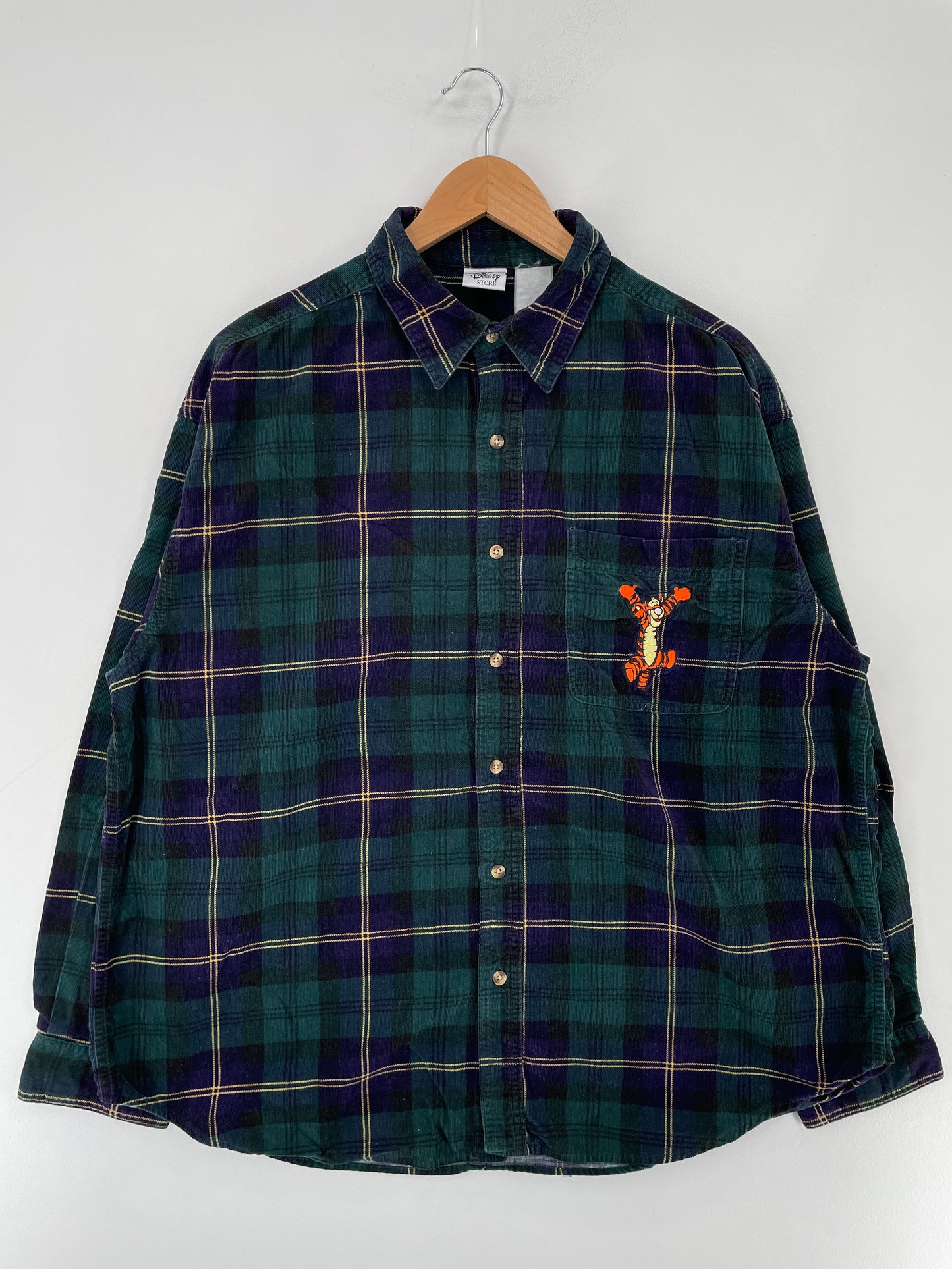 00' DISNEY TIGGER Size Approx.XL Vintage Button Down Shirt / E7245B