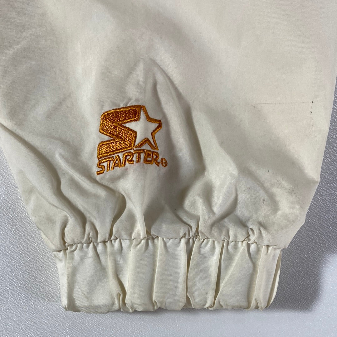 90’s STARTER x UNIVERSITY OF TEXAS Size L Vintage College Zip Up Nylon Jacket / E7218N