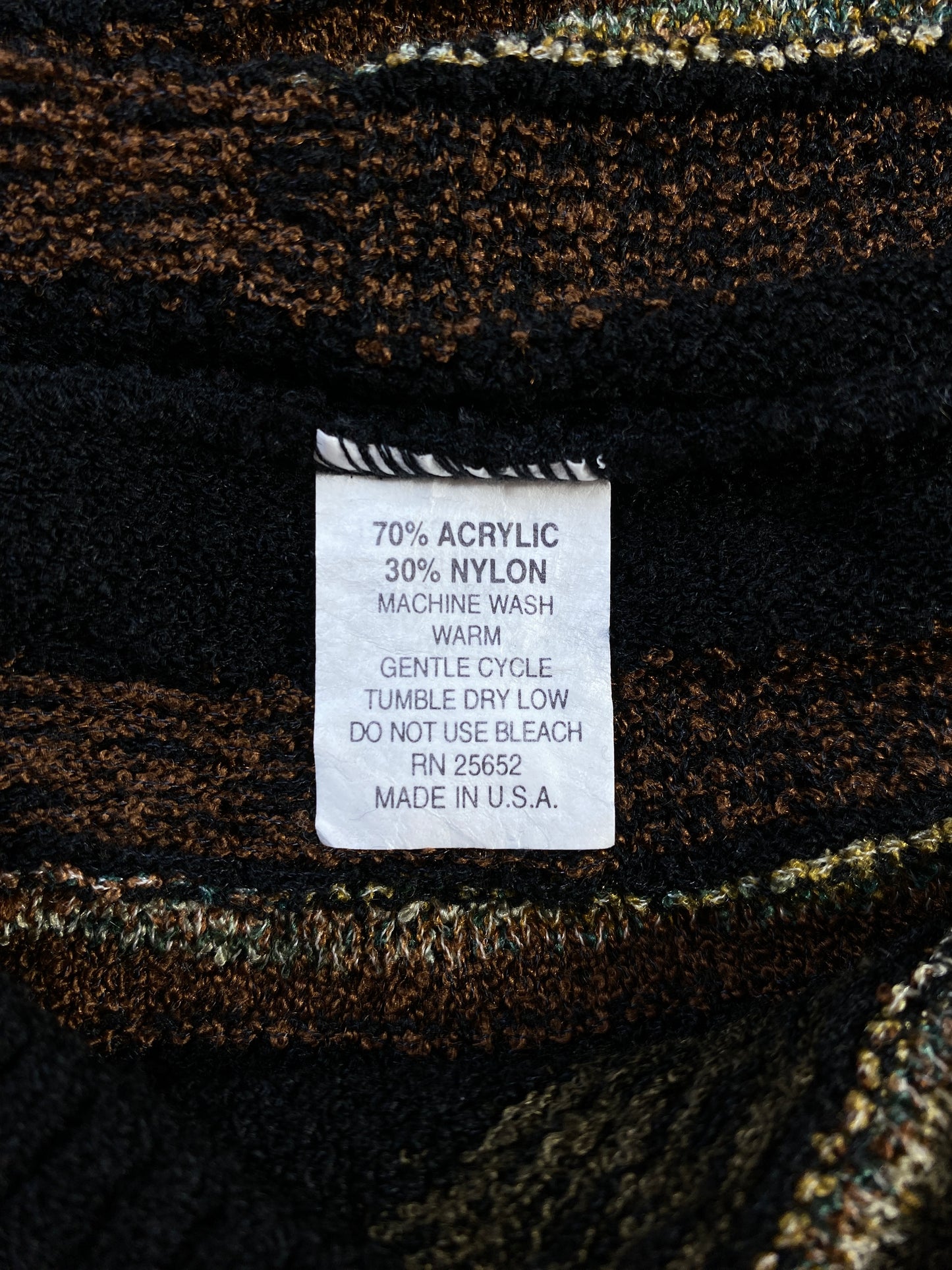Vintage 3D COOGI-Style Size L Acrylic Knit Sweater / F254K