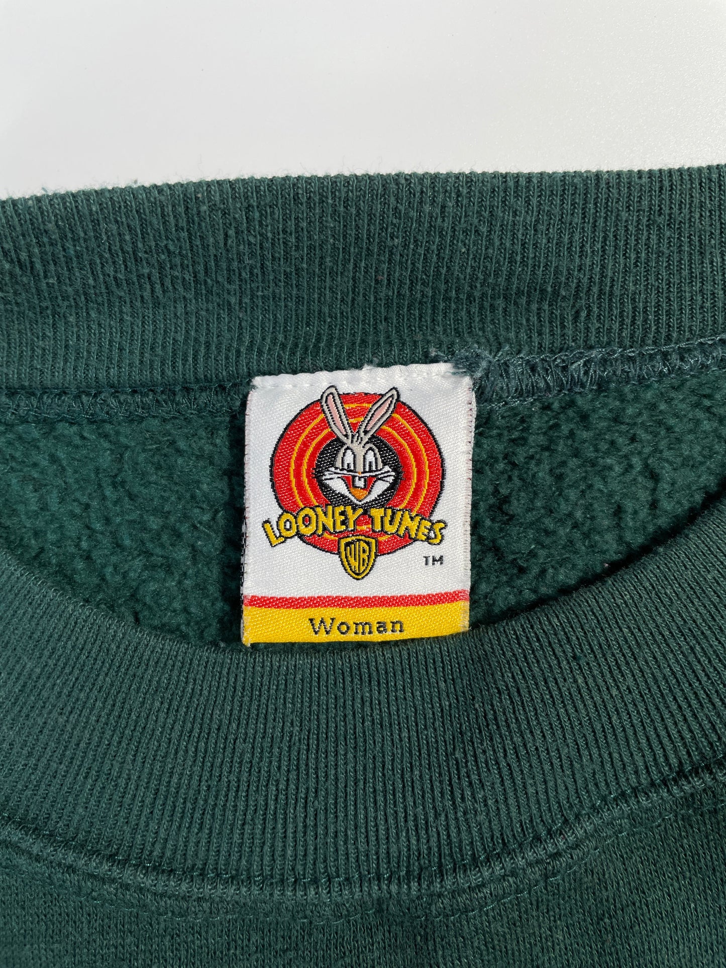 1999 LOONEY TUNES Size Ladies (Approx.XL) Vintage Sweat-shirt / G4451S