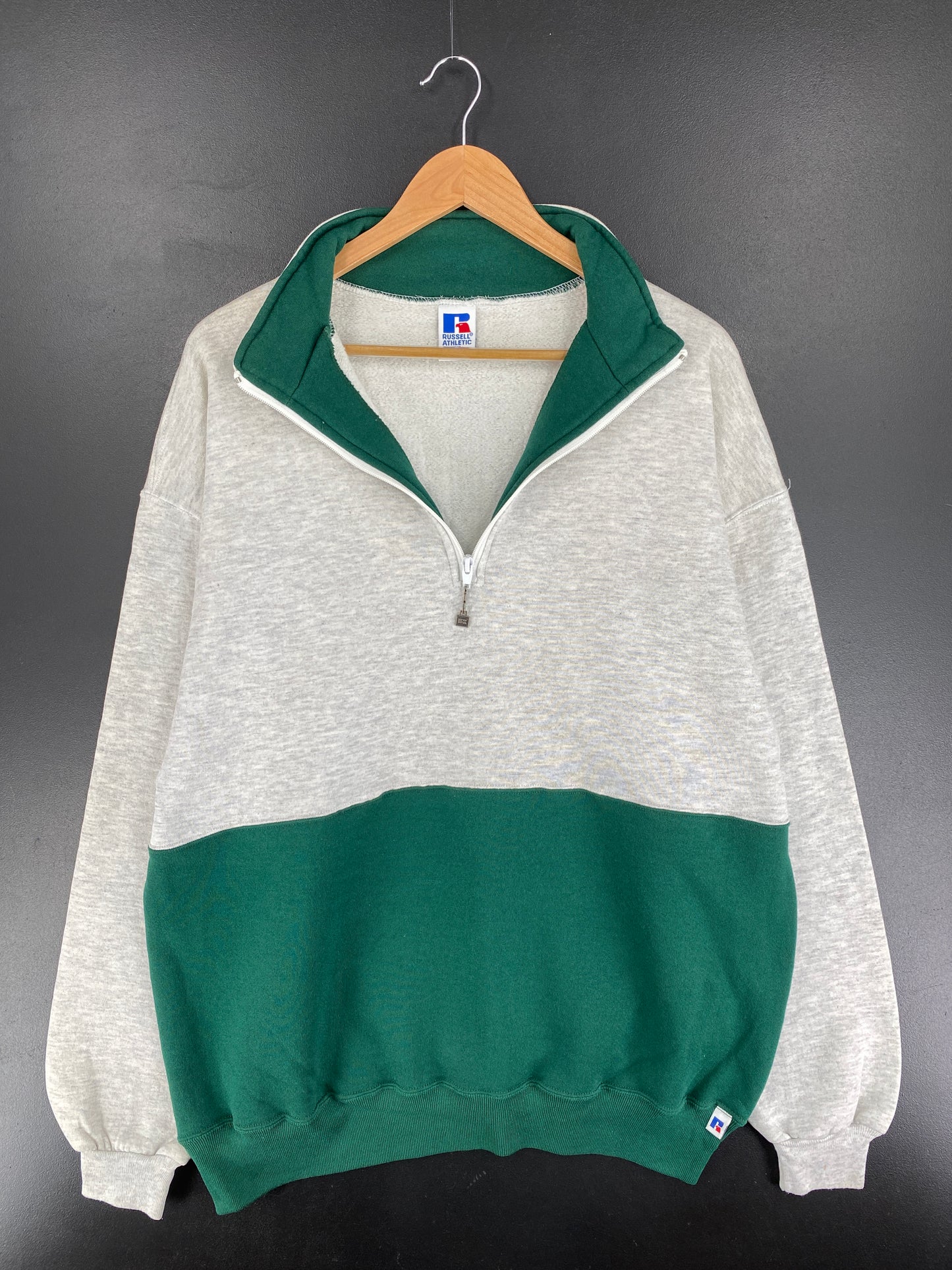 90’s RUSSELL Made in USA Size XXL Half Zip Sweat-shirt / E8131S