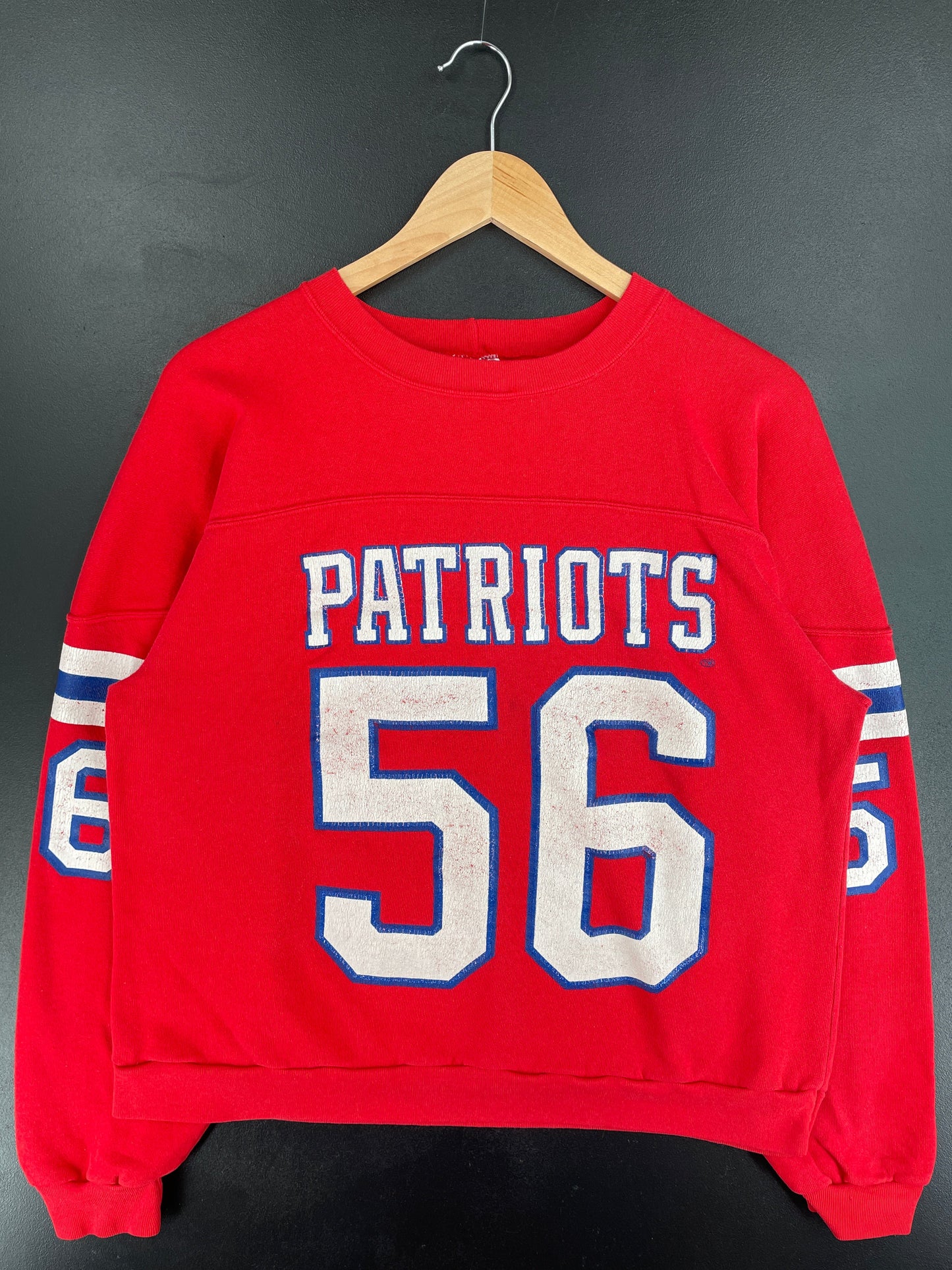 80’s NEW ENGLAND PATRIOTS Made in USA Size L Vintage NFL Sweat-Shirt / F5894S