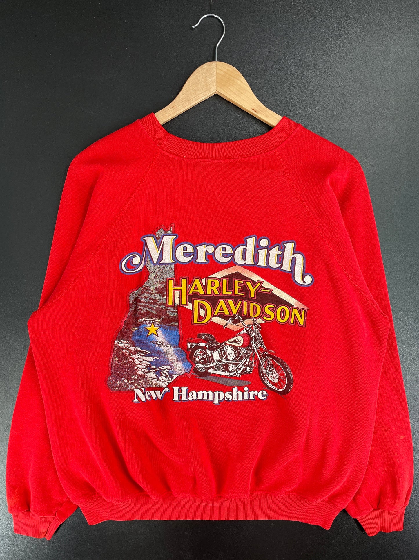 1990 HARLEY DAVIDSON Size Approx.L Vintage Sweat-Shirt / E9890S