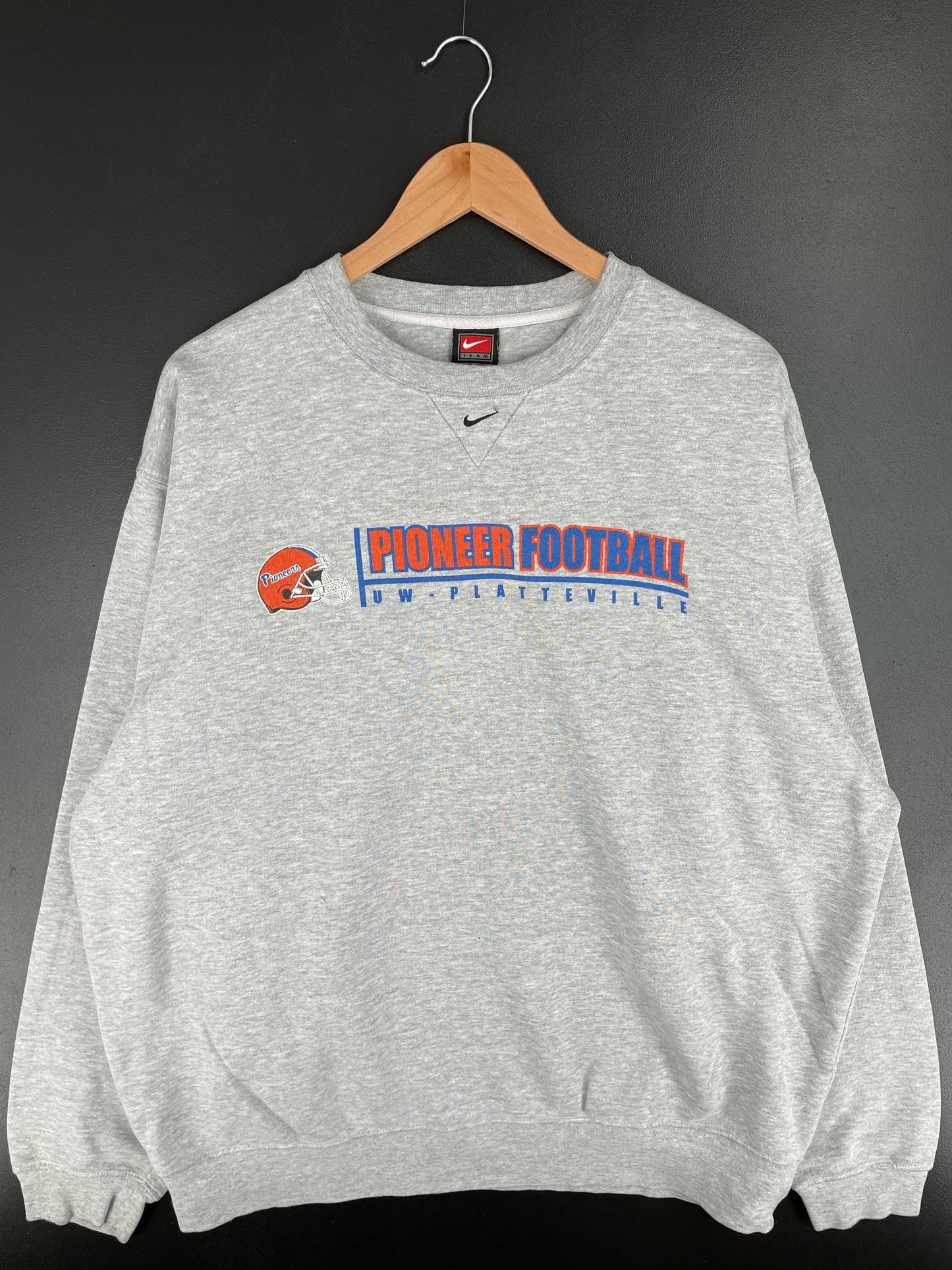 00' NIKE PIONEER FOOTBALL Size XL Vintage College Sweat-Shirt / F5355S