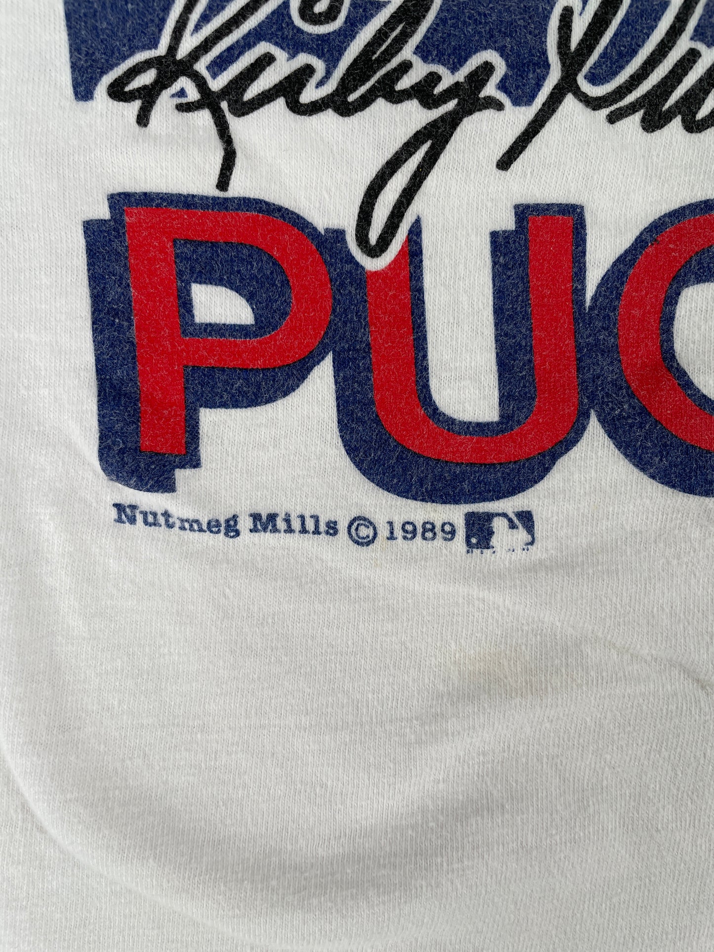 1989 MINNESOTA TWINS Made in USA Size Approx.XL Vintage MLB T-shirt / E7136T