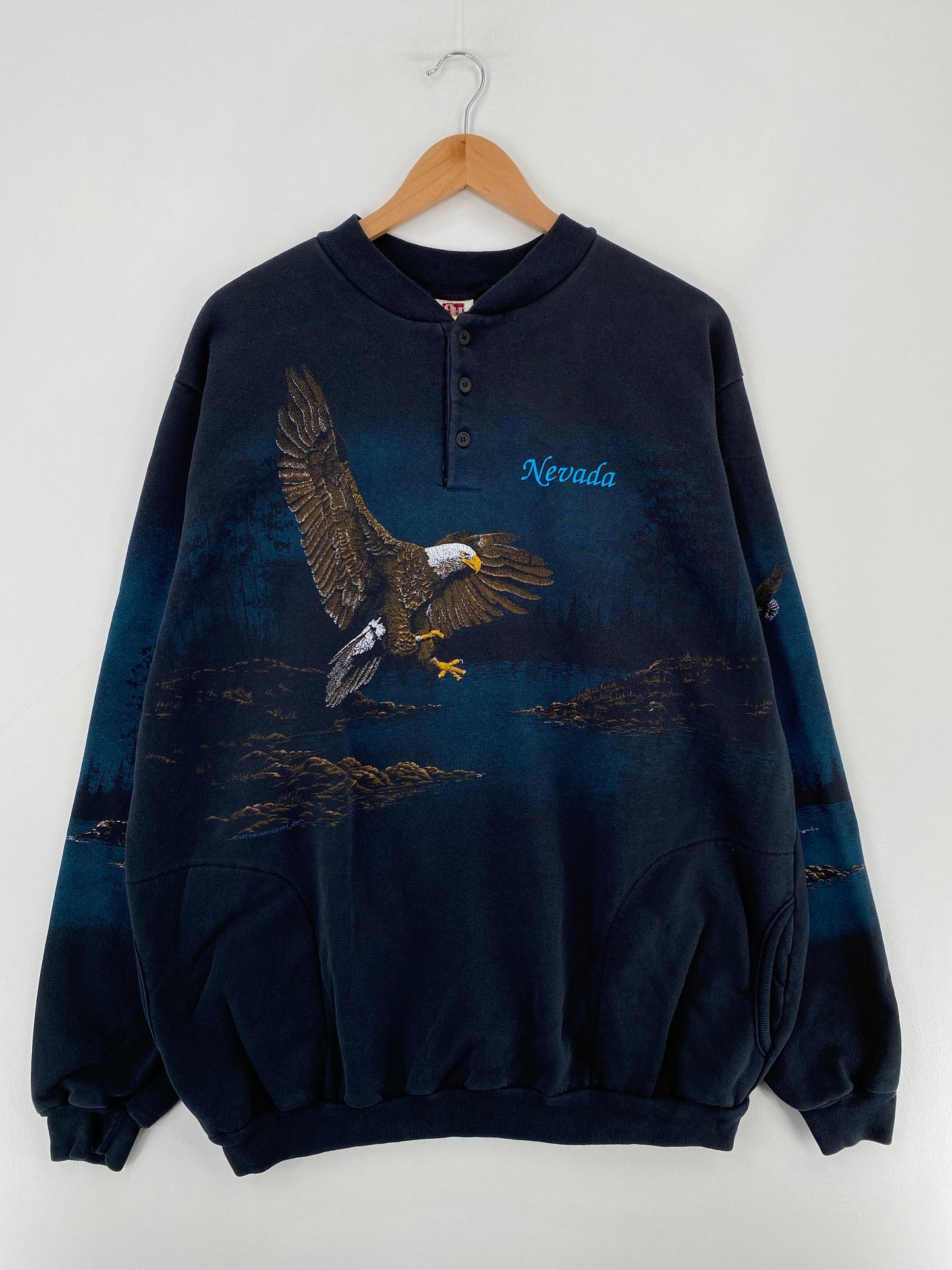 1992 BALD EAGLE Made in USA Size XXL Vintage Animal Sweat-Shirt / F1225S